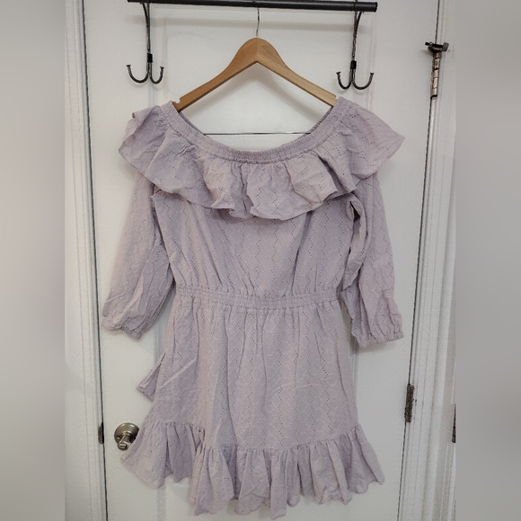 Lavender Ruffle Dress - Picture 2 of 3